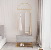 Golden hanging metal with storage